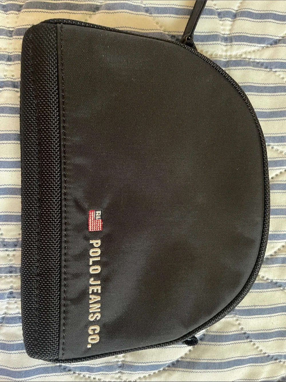 Polo by Ralph Lauren Vintage Black Polo Jeans Co. Make up or toiletry bag